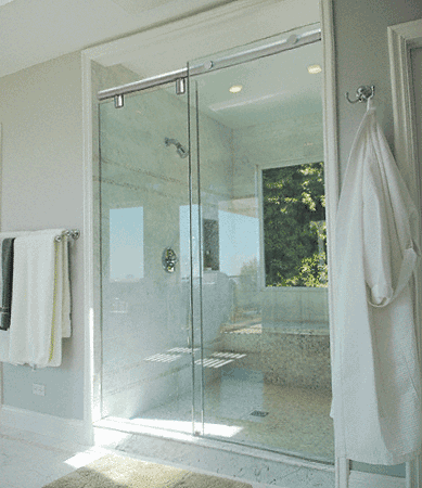 Glass shower doors